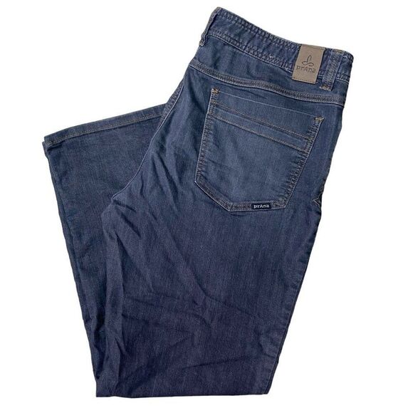 Prana Mens Slim Fit Jeans Gray Size 36W X 30L - Picture 1 of 8